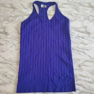 Athleta Epitomize  Blue Textured  Tank Top M